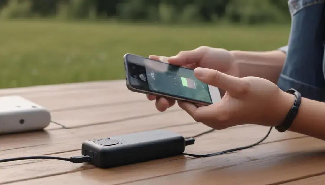 Autonomia da bateria para gravações longas