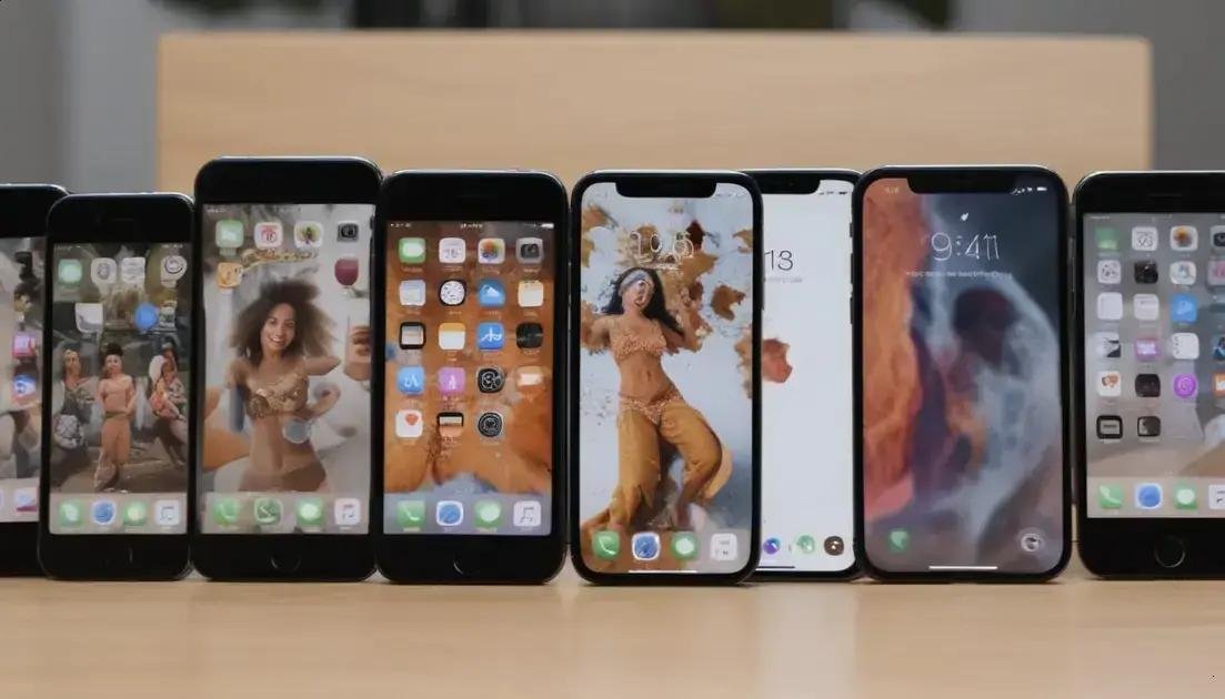 Comparativo dos modelos de iPhone para vídeo